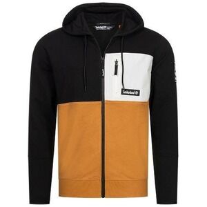 Timberland Mens Colorblock Full Zip Hoodie‎ Black Wheat White XXL TB0A2DXA